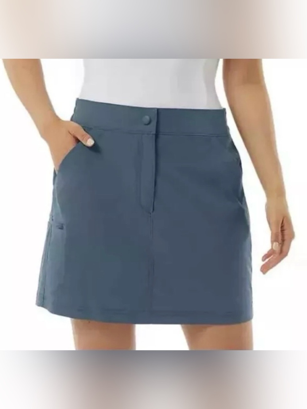 32 Degrees Cool Women’s Slate Blue Tennis Golf Skorts Size Large Pockets